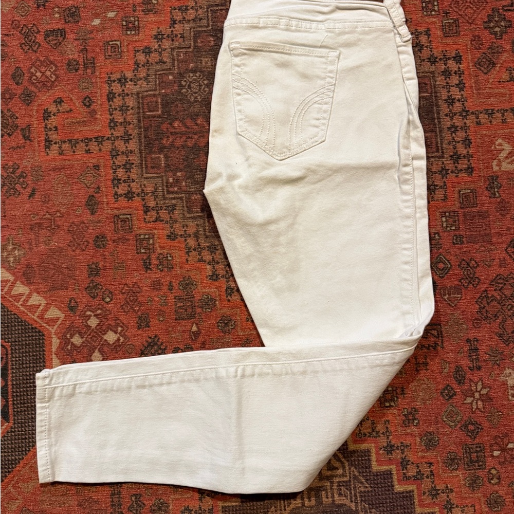Hollister White Low Rise Super Skinny Jeans - Picture 6 of 6